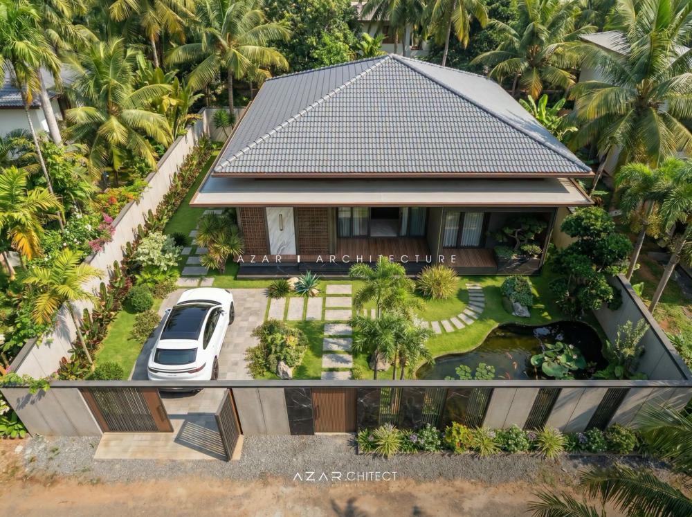 บ้านทรอปิคอลลงตัวกับสวนในบ้าน บ้านขนาด 3 ห้องนอน 2 ห้องน้ำ รูปที่ 5