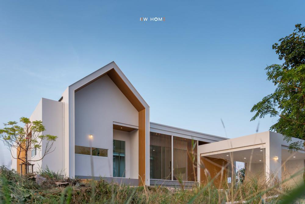 บ้านพักสไตล์โมเดิร์นนอร์ดิก คสล.1 ชั้น 2 ห้องนอน 3 ห้องน้ำ โรงจอดรถ 2 คัน รูปที่ 1