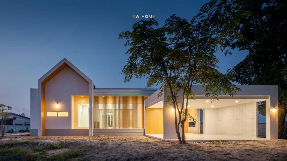 บ้านพักสไตล์โมเดิร์นนอร์ดิก คสล.1 ชั้น 2 ห้องนอน 3 ห้องน้ำ โรงจอดรถ 2 คัน รูปที่ 4