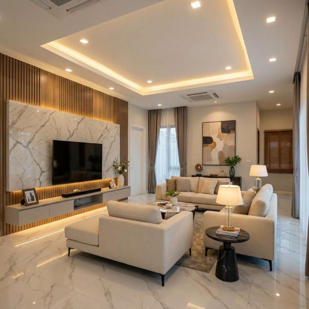 บ้านสองชั้น ขนาด 5 ห้องนอน 6 ห้องน้ำ รูปที่ 1