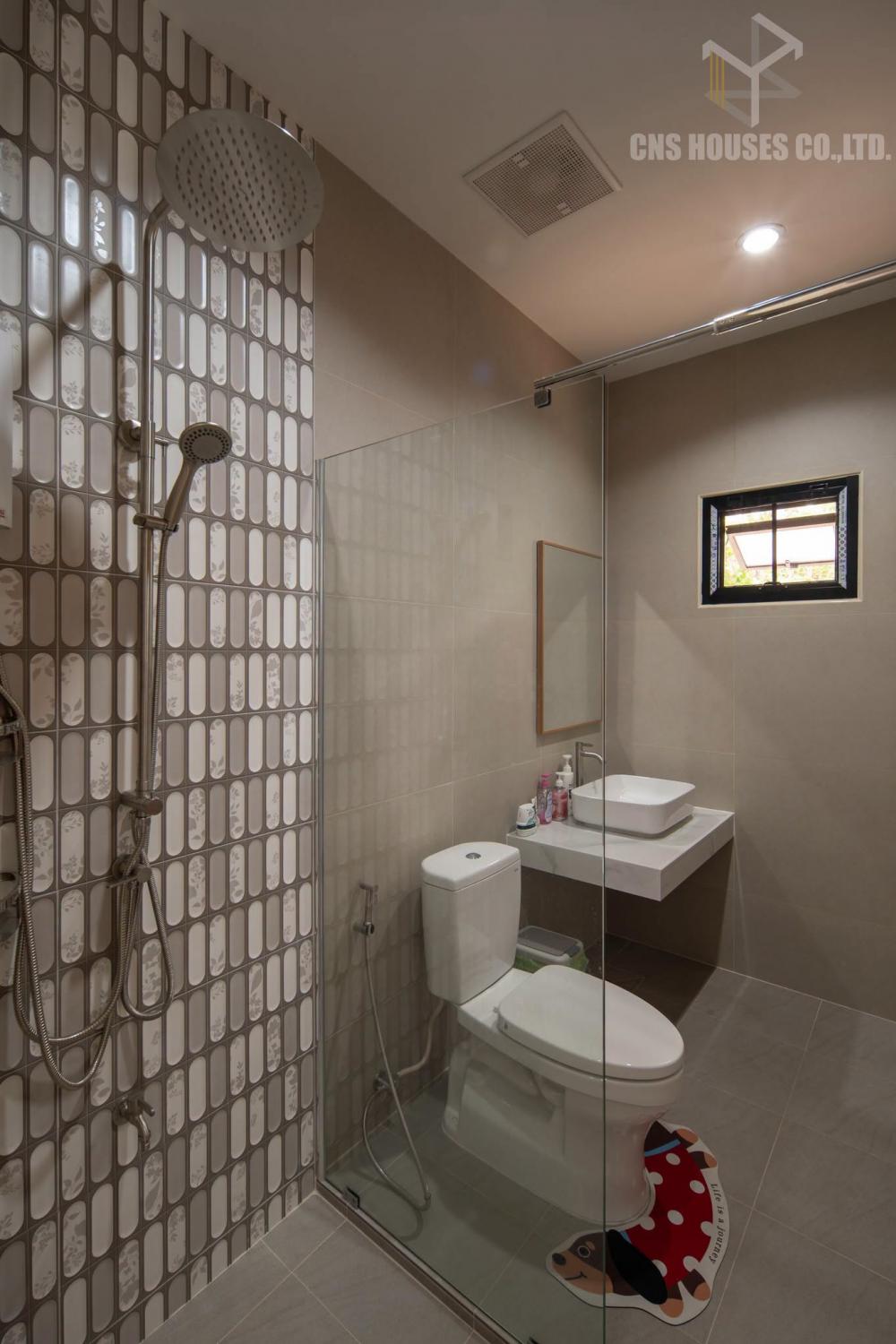 บ้านพักอาศัย 1ชั้นสไตล์ Minimal ทรงตัวแอล รูปที่ 12