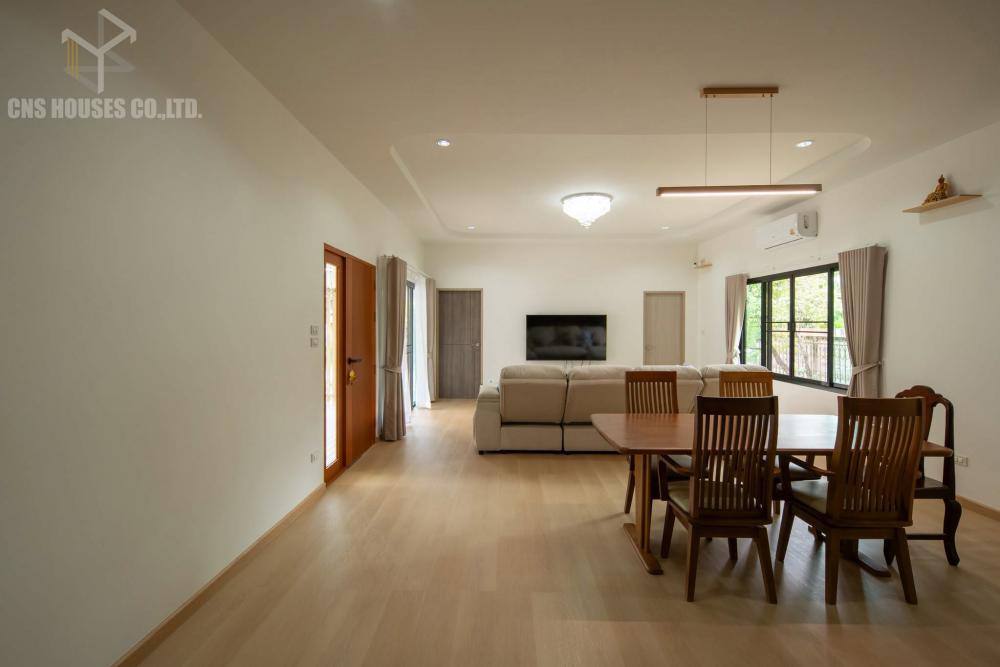 บ้านพักอาศัย 1ชั้นสไตล์ Minimal ทรงตัวแอล รูปที่ 7