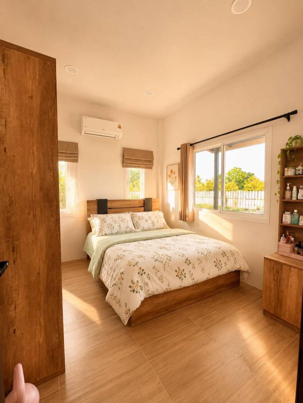 บ้านหลังเล็กมินิมอล 3 ห้องนอน พื้นที่ใช้สอยรวม 64 ตร.ม. รูปที่ 2