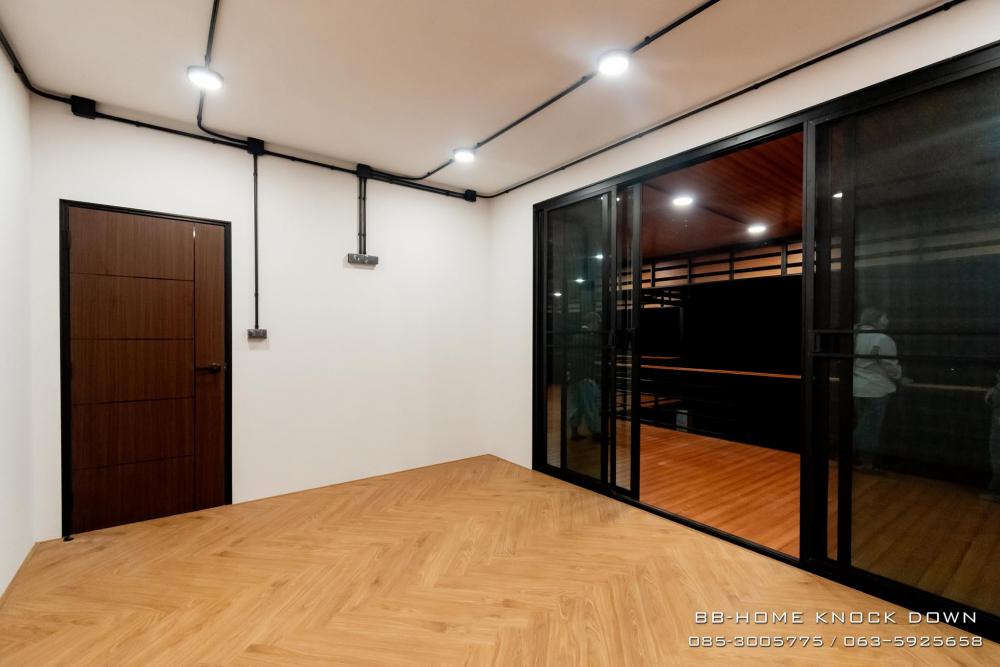 บ้านพักตากอากาศน็อคดาวน์โครงเหล็ก​ ยกใต้ถุนสูง รูปที่ 21