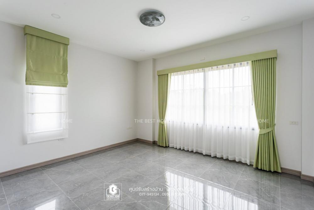 แบบบ้านชั้นครึ่ง 4 ห้องนอน 3 ห้องน้ำ  1 ห้องทำงาน รูปที่ 14