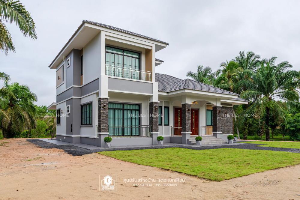 แบบบ้านชั้นครึ่ง 4 ห้องนอน 3 ห้องน้ำ  1 ห้องทำงาน รูปที่ 2