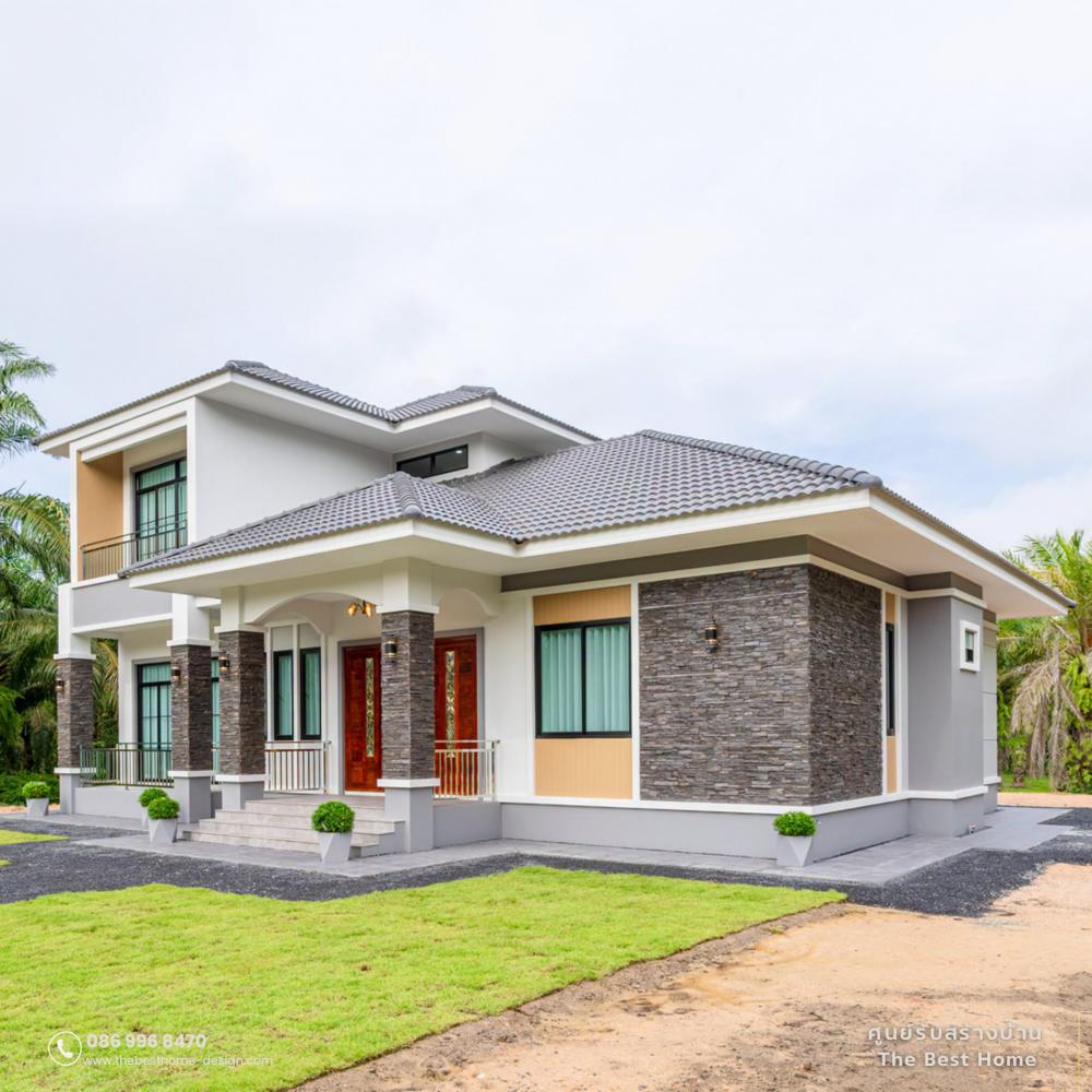 แบบบ้านชั้นครึ่ง 4 ห้องนอน 3 ห้องน้ำ  1 ห้องทำงาน รูปที่ 4